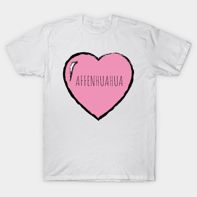 I Love Affenhuahua Dog T-Shirt by Inspire Enclave